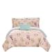 Zoomie Kids Darley Quilt Set Polyester/Polyfill/Microfiber in Pink/Yellow | Full Quilt + 3 Additional Pieces | Wayfair