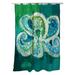 Breakwater Bay Octopus Single Shower Curtain Polyester in Green | 70 H x 72 W in | Wayfair 899005C7EAD64BDBA8727B700D709BF9