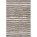 White 120 x 96 x 0.01 in Area Rug - Millwood Pines Striped Handmade Flatweave Wool Taupe/Ivory Area Rug Wool | 120 H x 96 W x 0.01 D in | Wayfair