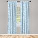 East Urban Home Snowflake Semi-Sheer Rod Pocket Curtain Panels Polyester | 95 H in | Wayfair 0A586E391E0542F9B3E9A7A53A6ACE57