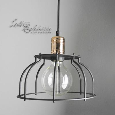 Licht-erlebnisse - Industrial Pendelleuchte Schwarz Steampunk Image
