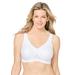 Plus Size Women's Glamorise® Magic Lift® Medium-Impact Wireless Sport Bra 1005 by Glamorise in White (Size 42 D)