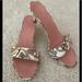 Gucci Shoes | Authentic Rare Gucci Kittin Heel Sandals | Color: Gold | Size: 8