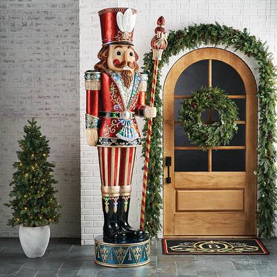 LED Giant 9ft Traditional Nutcracker - Frontgate - Outdoor Christmas Decor