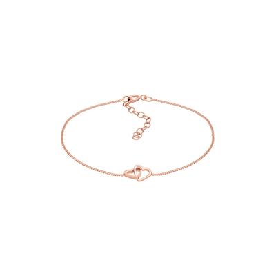 Elli - Herz Anhänger Liebe Verbunden 925 Silber Armbänder & Armreife 1 ct Damen