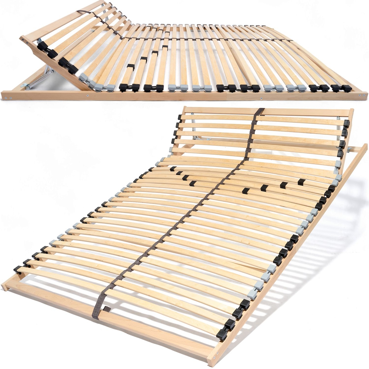 Coemo 7-Zonen Lattenrost ERGO K 140x200 cm Kopfteil verstellbar mit Härtegradverstellung Image