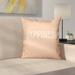 Latitude Run® Coastal Happiness Square Pillow Cover & Insert Polyester/Polyfill blend in Brown | 16 H x 16 W x 6 D in | Wayfair LTRN3072 28506483