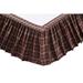 August Grove® Lydia 16" Bed Skirt Cotton in Brown/Red | 60 W x 80 D in | Wayfair ATGR7499 33255446