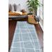 Blue 30 x 0.75 in Area Rug - Ebern Designs Areyana Geometric Handmade Tufted Wool Light Area Rug Wool | 30 W x 0.75 D in | Wayfair