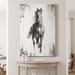 Stallion I - Wrapped Canvas Print Canvas, Solid Wood in White Laurel Foundry Modern Farmhouse® | 36 H x 24 W x 1 D in | Wayfair