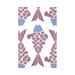 Bay Isle Home™ Grand Ridge Big Fish Coastal Fleece Throw Microfiber/Fleece/Microfiber/Fleece in Pink | 60 W in | Wayfair BAYI3202 31738095