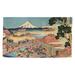 Blue/Brown 63 x 0.25 in Indoor Area Rug - World Menagerie the Tea Plantation of Katakura Brown/Blue Area Rug Polyester | 63 W x 0.25 D in | Wayfair