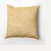 Breakwater Bay Marled Knit Print Outdoor Square Pillow Cover & Insert Polyester/Polyfill blend in Yellow | 18 H x 18 W x 7 D in | Wayfair