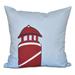 Breakwater Bay Safe Harbor Print Square Pillow Cover & Insert Polyester/Polyfill blend in Red | 18 H x 18 W x 7 D in | Wayfair BRWT2835 28505107