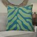 Lark Manor™ Akheelesh Square Pillow Cover & Insert Polyester/Polyfill blend in Green/Blue | 26 H x 26 W x 7 D in | Wayfair BBMT7506 41571079