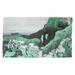 Green 26 x 0.25 in Area Rug - World Menagerie Climbing on Mt. Fuji Area Rug Metal | 26 W x 0.25 D in | Wayfair 3524503F00814E0A899634B5EFB81C68