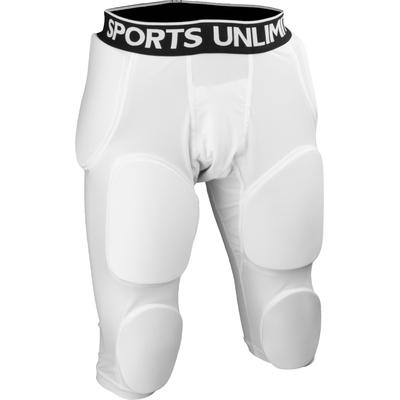 Sports Unlimited Omaha Adult 7 Pad Integrated Football Girdle White