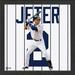 Highland Mint Derek Jeter New York Yankees 13'' x Impact Jersey Framed Photo