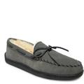 Minnetonka Sheepskin Hardsole Moccasin - Mens 9 Grey Slipper W