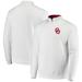 Men's Colosseum White Oklahoma Sooners Tortugas Logo Quarter-Zip Jacket