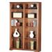 Foundry Select Rafeef 45" W Solid Wood Standard Bookcase Wood in Red, Size 72.0 H x 45.0 W x 13.75 D in | Wayfair LOON4480 29090351