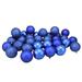 Northlight Seasonal 32ct Shatterproof 4-Finish Christmas Ball Ornaments 3.25" (80mm) Plastic in Blue | Wayfair 31754289