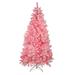 Northlight Seasonal Pre-Lit Medium Flocked Artificial Christmas Tree - Clear Lights in White | 7' | Wayfair 32915353