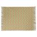 Green/Orange 54 x 1 in Area Rug - East Urban Home Wavy Stripes Area Rug Chenille | 54 W x 1 D in | Wayfair ELI787-SRCHPD