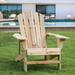 Millwood Pines Hickerson Lightweight Adirondack Chair Wood in Brown | 34.3 H x 30.3 W x 35 D in | Wayfair EFDC17ECA67B42E986430C231B68D546