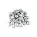 Northlight Seasonal 32ct Shatterproof 4 Finish Christmas Ball Ornaments 3.25" (80mm) Plastic in Gray/Yellow | 3.25 H x 3.25 W x 3.25 D in | Wayfair