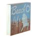 Northlight Seasonal 8" Decorative “Beach Life" Distressed Wooden Wall Plaque in Blue/Brown | 8 H x 8 W in | Wayfair 32749482