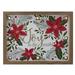 Northlight Seasonal 11.8" Lighted en Frame Poinsettia "Joy To The World" In Glitter Christmas Plaque in Brown | 9 H x 1.4 W x 11.8 D in | Wayfair