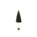 The Holiday Aisle® Bottle Brush Tree w/ Tips on Square Wood Base Wood in Brown | 12 H x 3.75 W x 3.75 D in | Wayfair