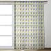 Brayden Studio® Shifted Arrows Geometric Sheer Rod Pocket Single Curtain Panel Polyester in Yellow | 84 H in | Wayfair