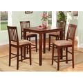 Red Barrel Studio® 4 - Person Counter Height Dining Set Wood in Brown | Wayfair 10C6C35BE11F41009F3B222F884C64E3