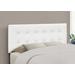 Bed / Headboard Only / Full Size / Bedroom / Upholstered / Pu Leather Look / White / Transitional - Monarch Specialties I 6002F