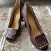 Nine West Shoes | *New* Peep Toe Brown Loafer Heels. Soooo Cute | Color: Brown | Size: 6.5