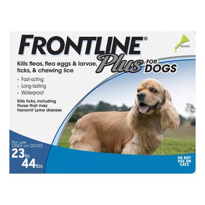 Frontline Plus Medium Dogs 23-44 Lbs (Blue) 3 Dose...