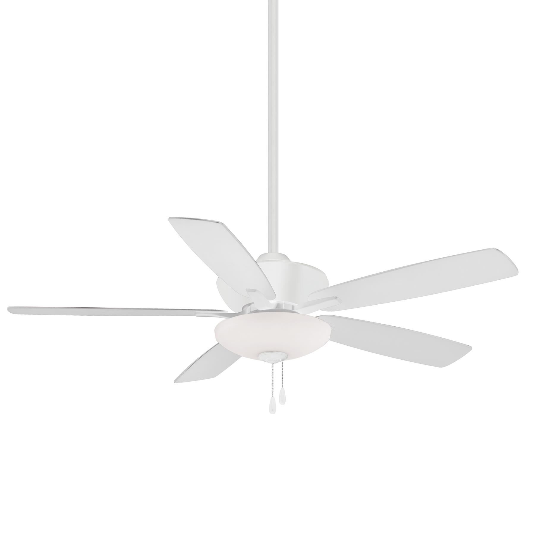 Minka Aire Minute 52 Inch Ceiling Fan with Light Kit - F553L-WHF