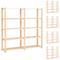 Vidaxl - Lagerregale 5 Böden 5 Stk. 170x38x170cm Massivholz Kiefer 500kg Beige