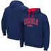 Men's Colosseum Navy Ole Miss Rebels Big & Tall Arch Logo 2.0 Pullover Hoodie