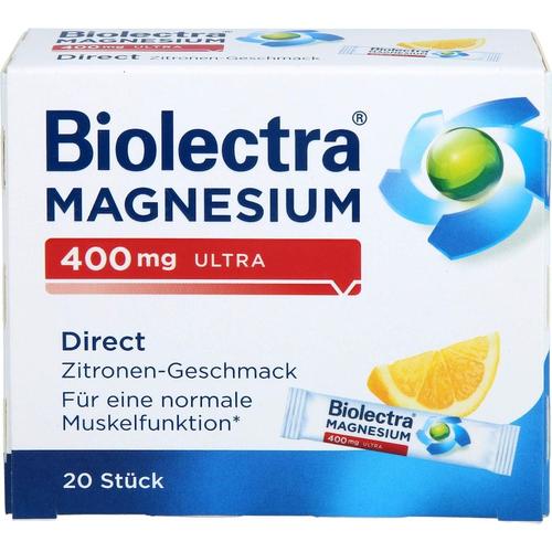 Biolectra – Magnesium 400 mg ultra Direct Zitrone Mineralstoffe