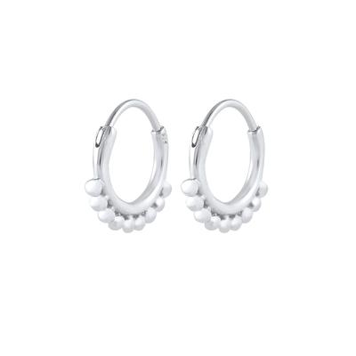 Elli Ohrringe Creolen Hänger Kugeln Trend Blogger 925 Silber silberfarben Damen Image