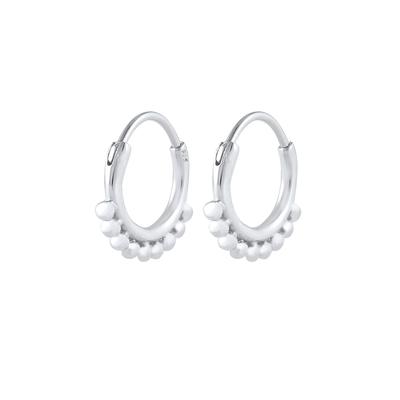 Elli - Elli Ohrringe Creolen Hänger Kugeln Trend Blogger 925 Silber 1 ct Damen