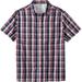 Men's Big & Tall Short-Sleeve Plaid Sport Shirt by KingSize in Navy Plaid (Size XL)