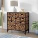 Sand & Stable™ Baby & Kids Pensacola Metal 10 - Drawer Accent Chest Wood/Metal in Brown | 26.75 H x 31 W x 13 D in | Wayfair