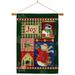 Breeze Decor Joy Snow Woman 2-Sided Polyester 40 x 28 in. Flag Set in Brown/Green/Red | 40 H x 28 W x 1 D in | Wayfair