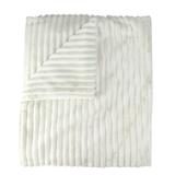Northlight Seasonal Cream White Ultra Plush Micro Fleece Throw Blanket 50" x 60" Polyester in Gray/White | 50 H x 60 W in | Wayfair 32667185
