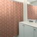 East Urban Home Koi Fish & Waves Single Shower Curtain Polyester in Orange/Gray | 74 H x 71 W in | Wayfair E14D3F18BA314E97885DD3D703EC1C2F