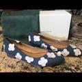 Anthropologie Shoes | Anthropologie Appliqu Ballet Flats 6.5 New In Box | Color: Blue | Size: 6.5
